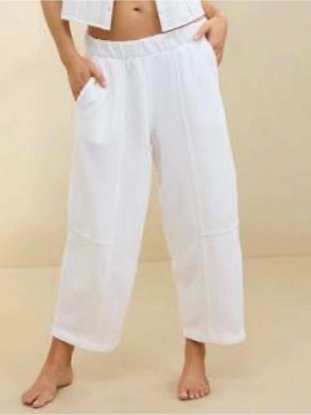 Aerie Brand New with Tags Dark Charcoal Ribbed Side Panel Barrel Leg Joggers